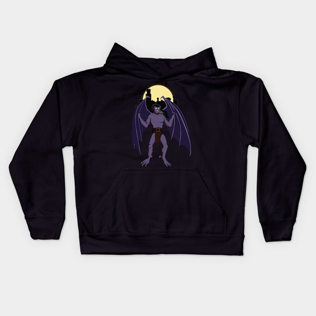 Gargoyles Goliath Kids Hoodie by RedBat